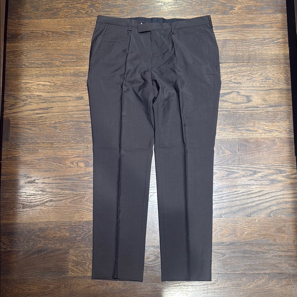Hugo Boss Black Dress Pants Flat Front Tailored